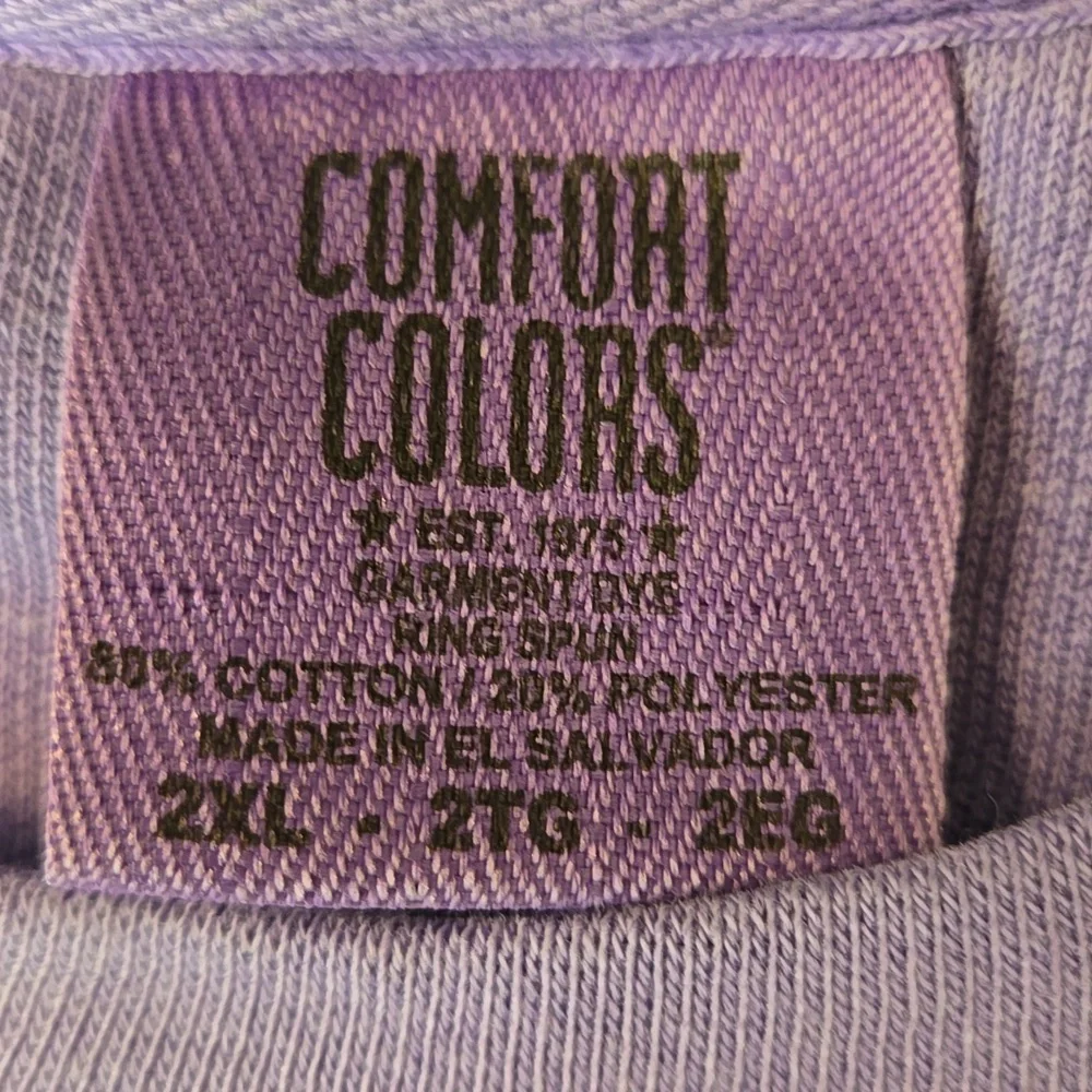 Comfort Colors Kansas State Purple/White Sweatshirt, Womens 2XL, Great Condition - Picture 2 of 11